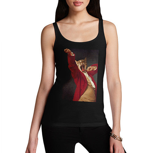 Joseph Decreux Cat Face Yawning Women's Tank Top