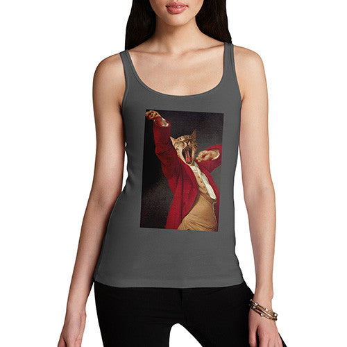 Joseph Decreux Cat Face Yawning Women's Tank Top