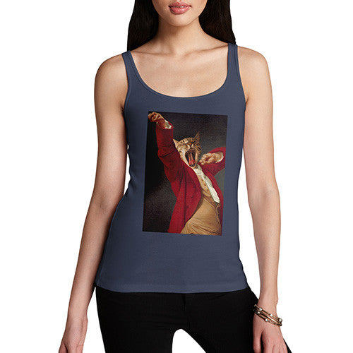 Joseph Decreux Cat Face Yawning Women's Tank Top