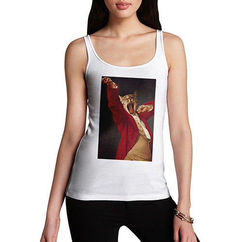 Joseph Decreux Cat Face Yawning Women's Tank Top