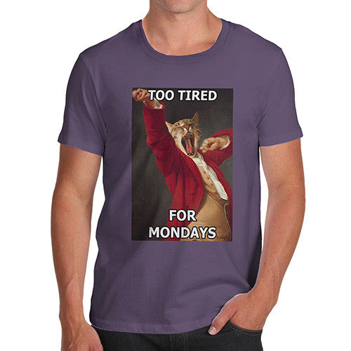 Joseph Ducreux Yawning Too Tired for Mondays Men's T-Shirt