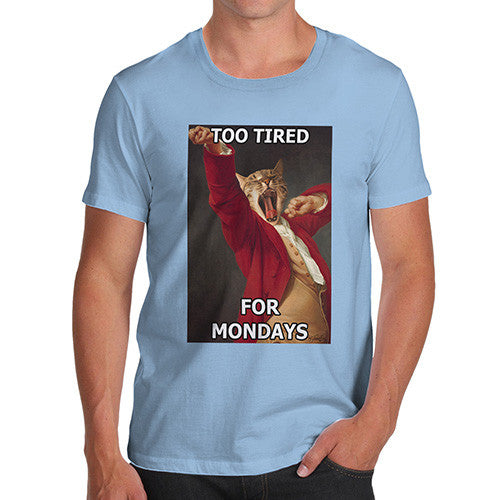 Joseph Ducreux Yawning Too Tired for Mondays Men's T-Shirt