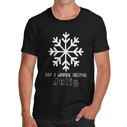 Have A Wonderful Christmas Personalised Men's T-Shirt