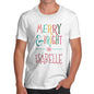 Merry And Bright Personalised Men's T-Shirt