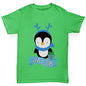 Baby Penguin Personalised Girl's T-Shirt 