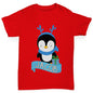 Baby Penguin Personalised Girl's T-Shirt 