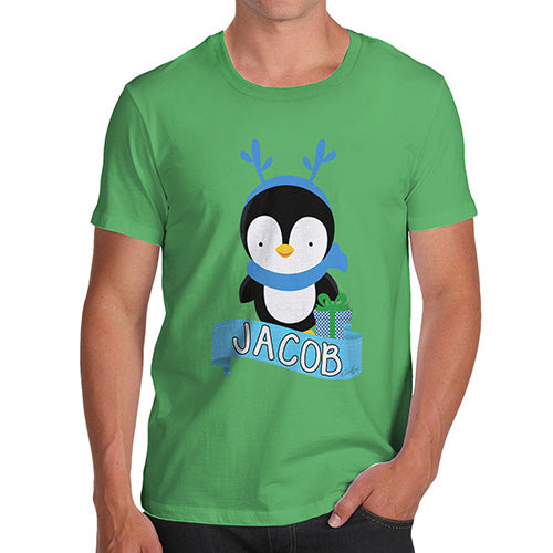 Baby Penguin Personalised Men's T-Shirt
