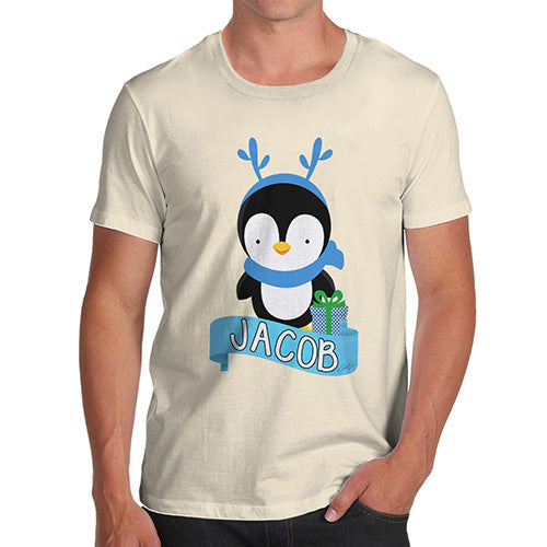 Baby Penguin Personalised Men's T-Shirt