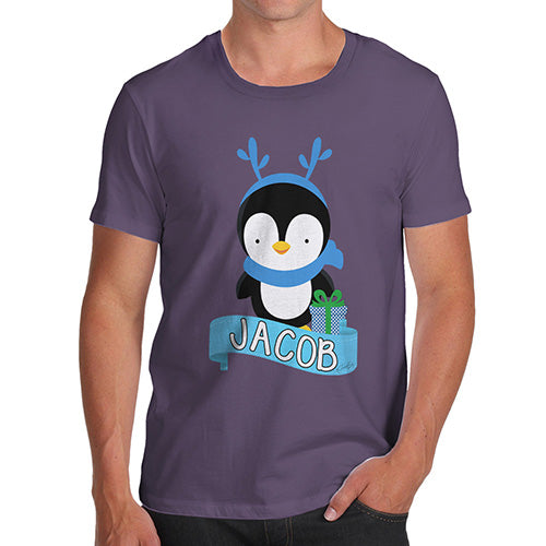 Baby Penguin Personalised Men's T-Shirt