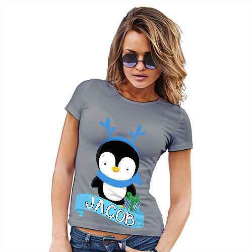 Baby Penguin Personalised Women's T-Shirt 