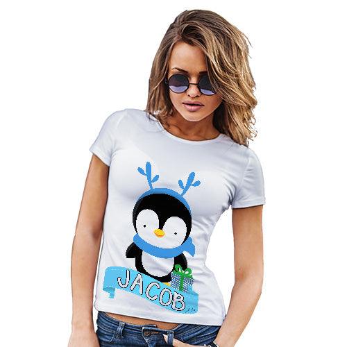 Baby Penguin Personalised Women's T-Shirt 