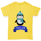 Christmas Penguin Personalised Boy's T-Shirt