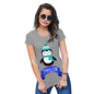 Christmas Penguin Personalised Women's T-Shirt 