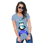 Christmas Penguin Personalised Women's T-Shirt 