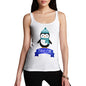 Christmas Penguin Personalised Women's Tank Top