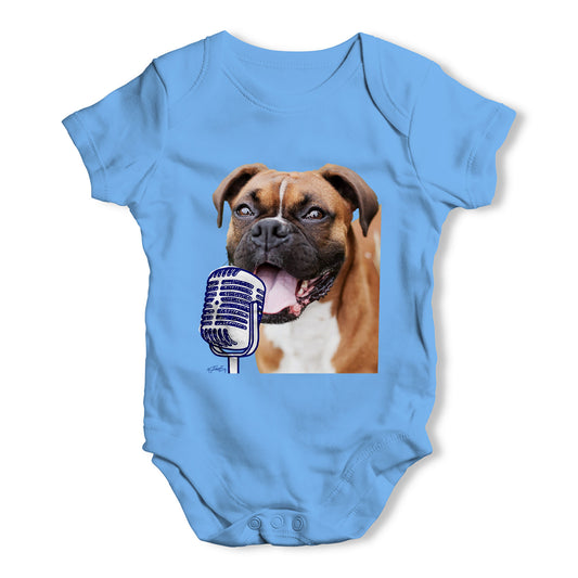 Doodle Dog Singing Baby Grow Bodysuit