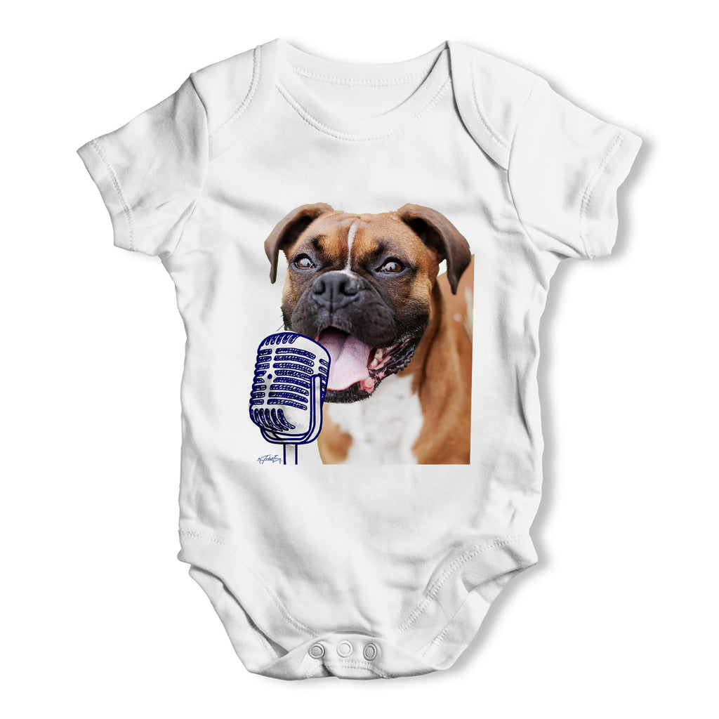 Doodle Dog Singing Baby Grow Bodysuit