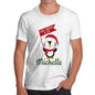 Personalised Xmas Penguin Men's T-Shirt