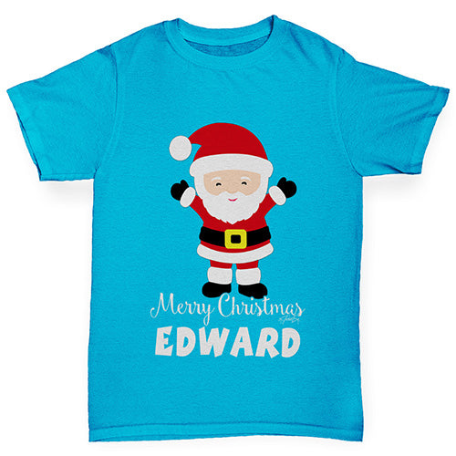 Santa Personalised Boy's T-Shirt