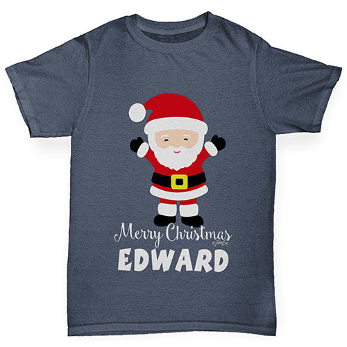 Santa Personalised Boy's T-Shirt