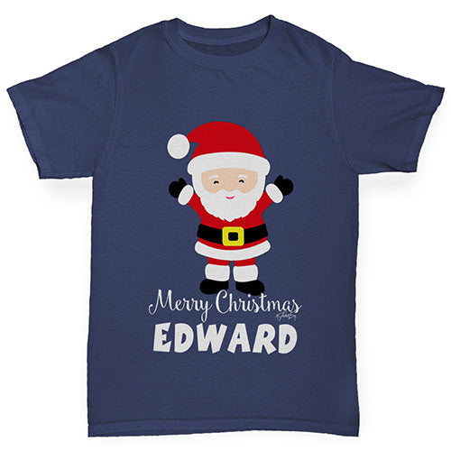 Santa Personalised Boy's T-Shirt