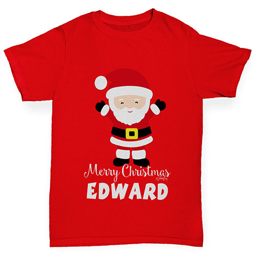 Santa Personalised Boy's T-Shirt