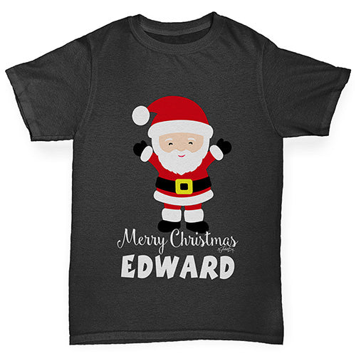 Santa Personalised Girl's T-Shirt 