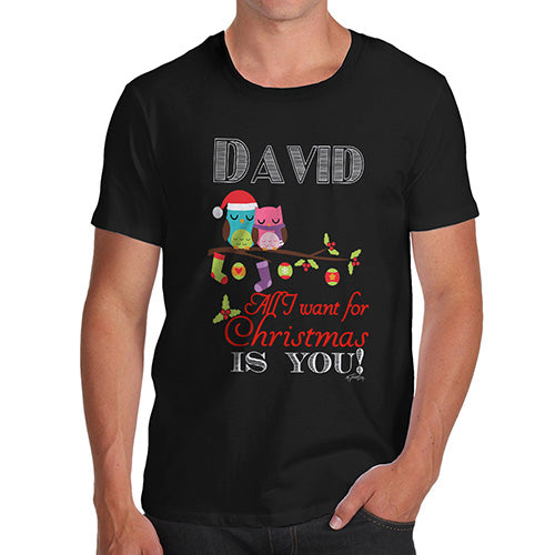 All I Want For Christmas Is You Personalised Men's T-Shirt