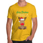 Red Nosed Reindeer Personalised Men's T-Shirt