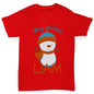 Christmas Snowman Personalised Boy's T-Shirt