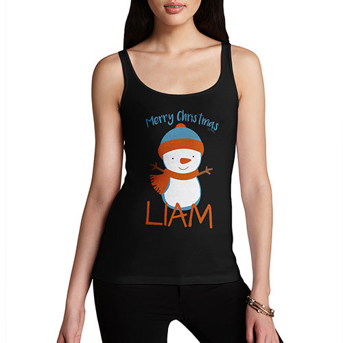 Christmas Snowman Personalised Women's Tank Top