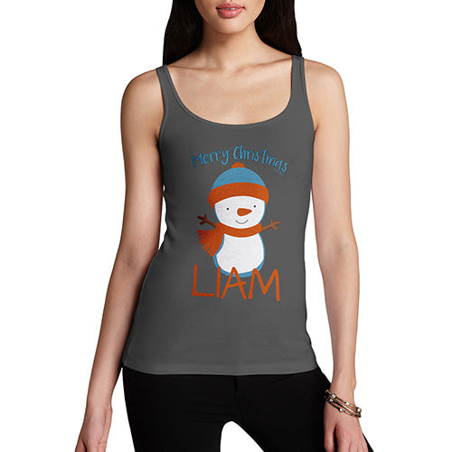 Christmas Snowman Personalised Women's Tank Top