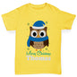 Christmas Owl Personalised Boy's T-Shirt