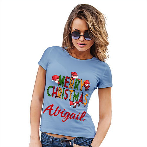 Merry Christmas Personalised Women's T-Shirt 