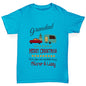 Personalised Merry Christmas Caravan Boy's T-Shirt