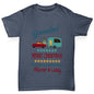 Personalised Merry Christmas Caravan Boy's T-Shirt