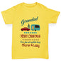 Personalised Merry Christmas Caravan Boy's T-Shirt