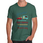 Personalised Merry Christmas Caravan Men's T-Shirt