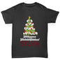 Wonderful Christmas Tree Personalised Boy's T-Shirt