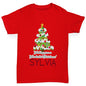 Wonderful Christmas Tree Personalised Boy's T-Shirt