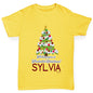 Wonderful Christmas Tree Personalised Boy's T-Shirt