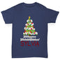 Wonderful Christmas Tree Personalised Girl's T-Shirt 