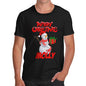 Merry Christmas Snowman Personalised Men's T-Shirt