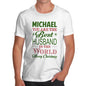 Christmas Best Husband Personalised Men's T-Shirt