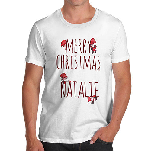 Merry Christmas Santa's Elves Personalised Men's T-Shirt