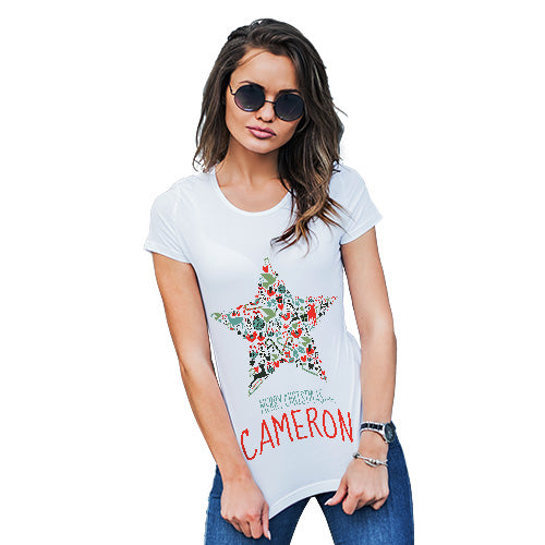Merry Christmas Beautiful Star Personalised Women's T-Shirt 