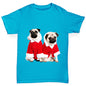 Christmas Pugs Santa Boy's T-Shirt