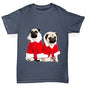 Christmas Pugs Santa Boy's T-Shirt