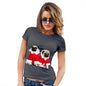 Christmas Pugs Santa Women's T-Shirt 