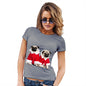 Christmas Pugs Santa Women's T-Shirt 